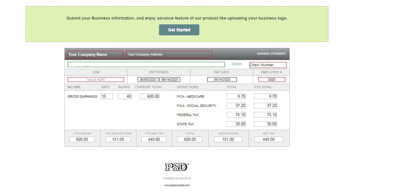 How to make pay stubs PayStub Direct