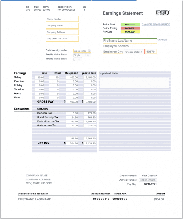 Paystub Generator 